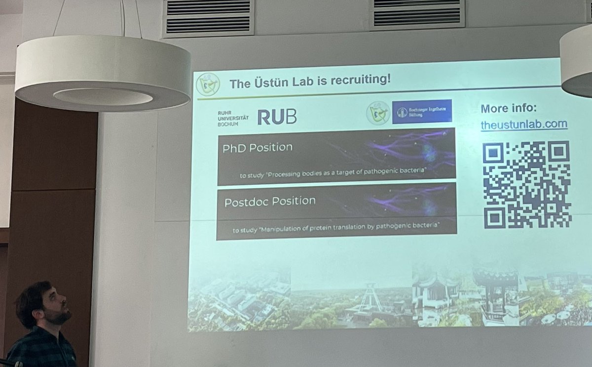 The Uestuen @SuayibUestuen Lab is hiring! 🇩🇪 And nice talk by Manuel Gonzalez Fuente