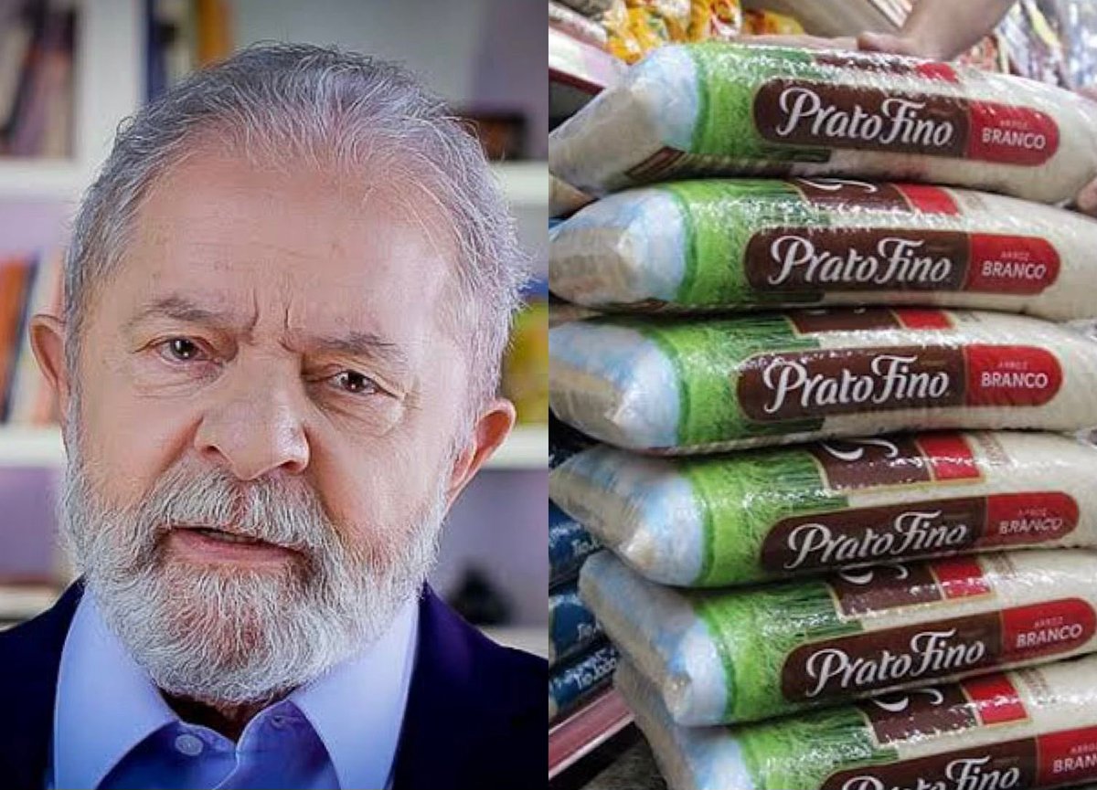 Lula ACABA de anunciar que vai SUBSIDIAR a compra de arroz importado por causa das chuvas no Rio Grande do Sul. Saco de 5 KG NÃO PASSARÁ de R$ 20,00. COMPARTILHEM AO MÁXIMO!!