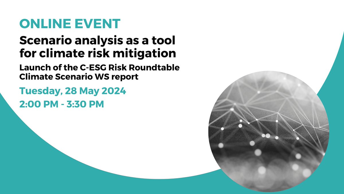 Why is the analysis of climate scenarios a relevant tool for climate risk mitigation? Find it out on 28 May! Discover our speakers👇 ➡️@BNPParibas Marc Irubetagoyena ➡️@ecb Djean Ba Lou ➡️@EBA_News Angel Monzon ➡️@UniCredit_PR Nicola Morandin Register at bit.ly/3UyIO6d