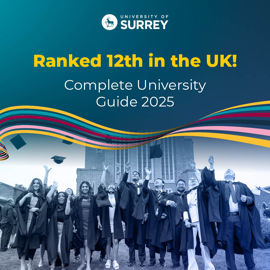 We are delighted to have risen to 12th in the Complete University Guide 2025!

#ProudToBeSurrey #ForeverSurrey #compuniguide