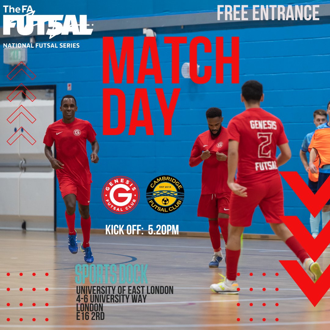 Come down this Sunday and watch our final home and @FA_NFS league fixture for the season as the Men team play @CamFutsalClub at SportsDock.