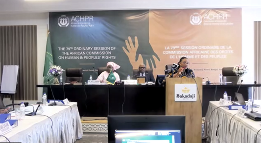 Début de la 79ème session de la <a href="/achpr_cadhp/">African Commission on Human and Peoples' Rights</a> : la FIACAT est heureuse de suivre les travaux de cette session aux côtés des ACAT Burundi, ACAT Cameroun, ACAT RDC et ACAT Sénégal.

#ACHPR790S