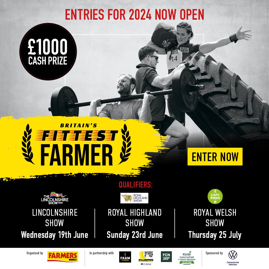 Are you Britain's fittest farmer? 💪 Apply now: ow.ly/A9Sh50RFHHF