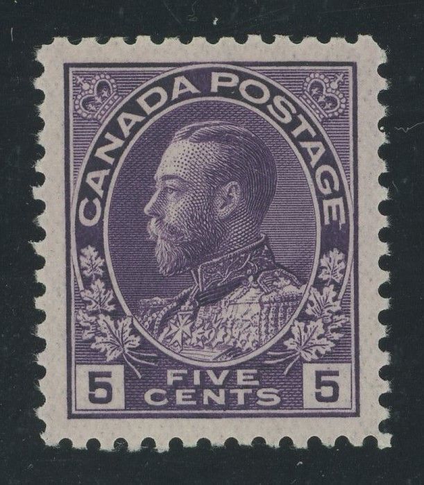#philately #stamps Stamp of the day.
Canada 112 - 5 cent Admiral issue of 1922 in Violet shade.
