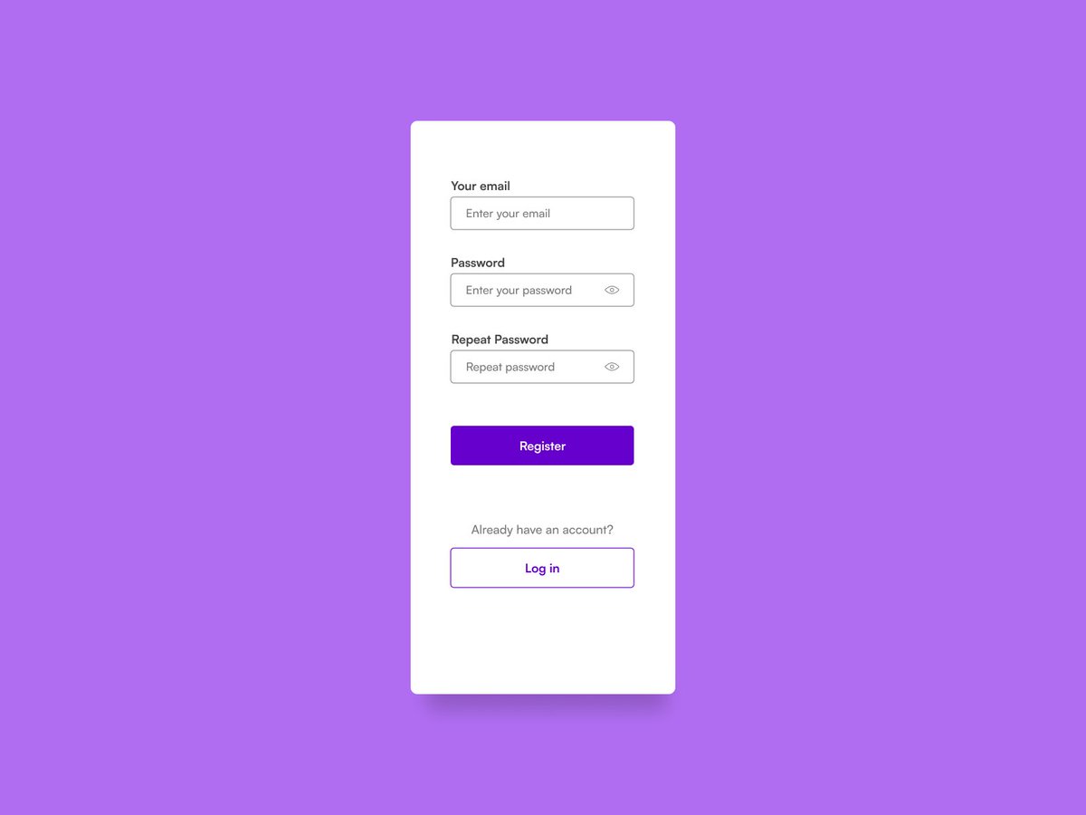 Completed the 4th challenge of #dailyUIchallenge! 🎨📱 Designed a registration screen for the same iPhone 13 screen size. Excited to keep the creativity flowing! Also, took the time to correct some typos from the previous version. #uidesign