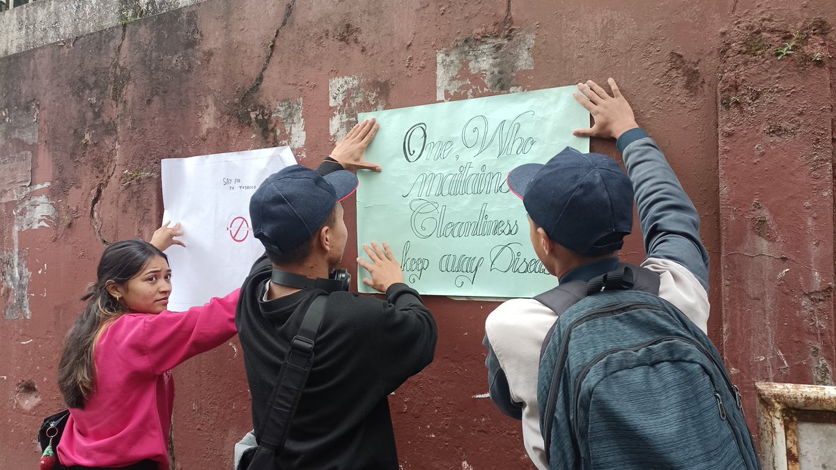 Nss unit umshyrpi college conducted 'WNTD 24' My Meghalaya--- tobacco free meghalaya on 14 th may 2024.The unit organised a walk,postering and signature campaign.