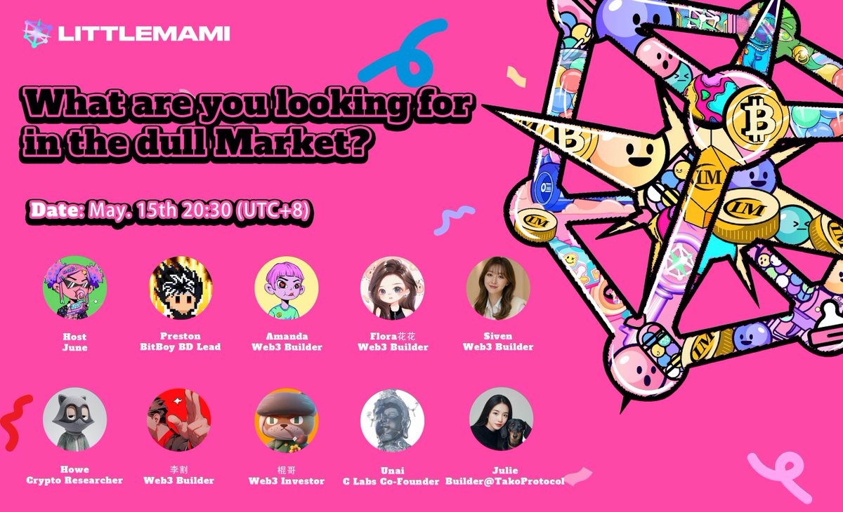 ❤️It's been a long time since we've had a good chat! The recent market performance has been a bit dull. 
🎉Let's talk about the secret to wealth in a boring market.

⏰5.15 20:30(UTC+8) 
🔗x.com/i/spaces/1BdxY…

👏 <a href="/0xLige/">0xLige🔶BNB</a> @Julieinweb3 <a href="/Prestonbox/">Preston</a> <a href="/weihaoming/">cryptoHowe.hl</a> <a href="/shengun3188/">棍哥 skytopia CXO</a>