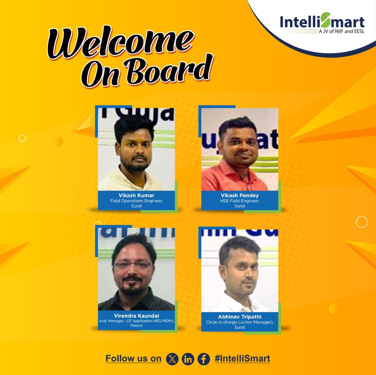 🎉Welcome onboard!

@Intelli_Smart welcomes all the new members to its family! 

At #IntelliSmart, we foster a culture of collaboration, innovation, and growth, and we are excited to embark on this journey together. 

#newemployees #welcometotheteam