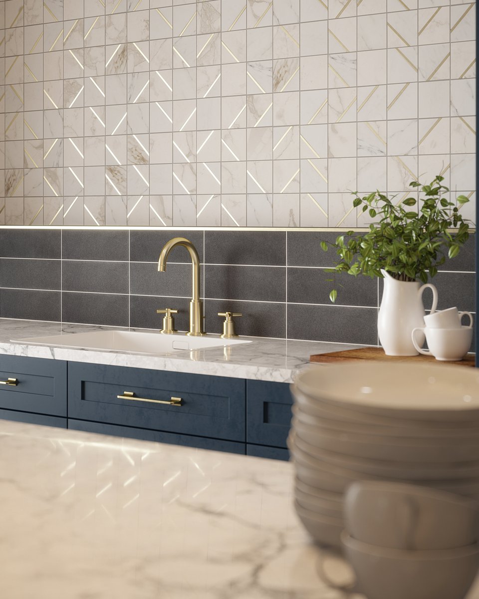 Bring a little luxe and glam into your space with Jazzy Mosaic. Perfect for transforming bathrooms, walls, floors, or our favorite, a kitchen backsplash!

#JeffreyCourtHD #DIYDesign #DIYHomeDecor #KitchenGlam #TileTransformation #ElevateYourSpace