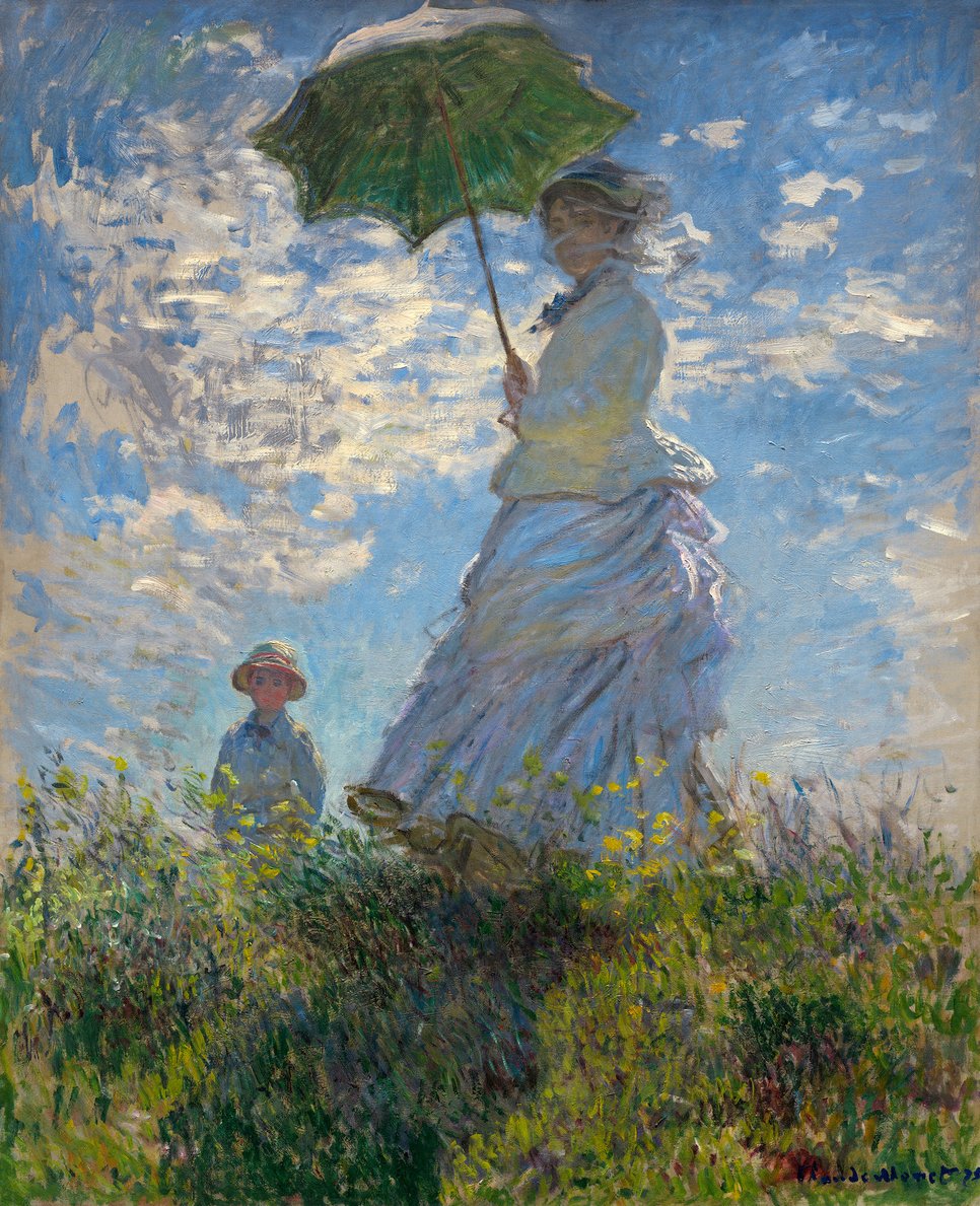 Monet, Woman with a Parasol