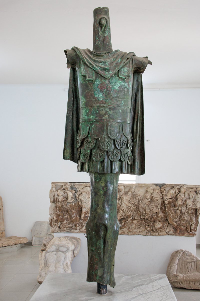 1) This incredible Roman bronze victory trophy is a unique survival from the ancient world, unearthed in the forum of Hippo Regius in Algeria where it once stood in celebration of a Roman military triumph...