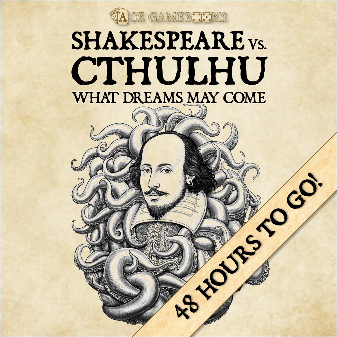 'Defer no time, delays have dangerous ends.'
Check out Shakespeare Vs. Cthulhu: What Dreams May Come by Jonathan Green on @Kickstarter #Final48hours #Folio400 kickstarter.com/projects/jonat…