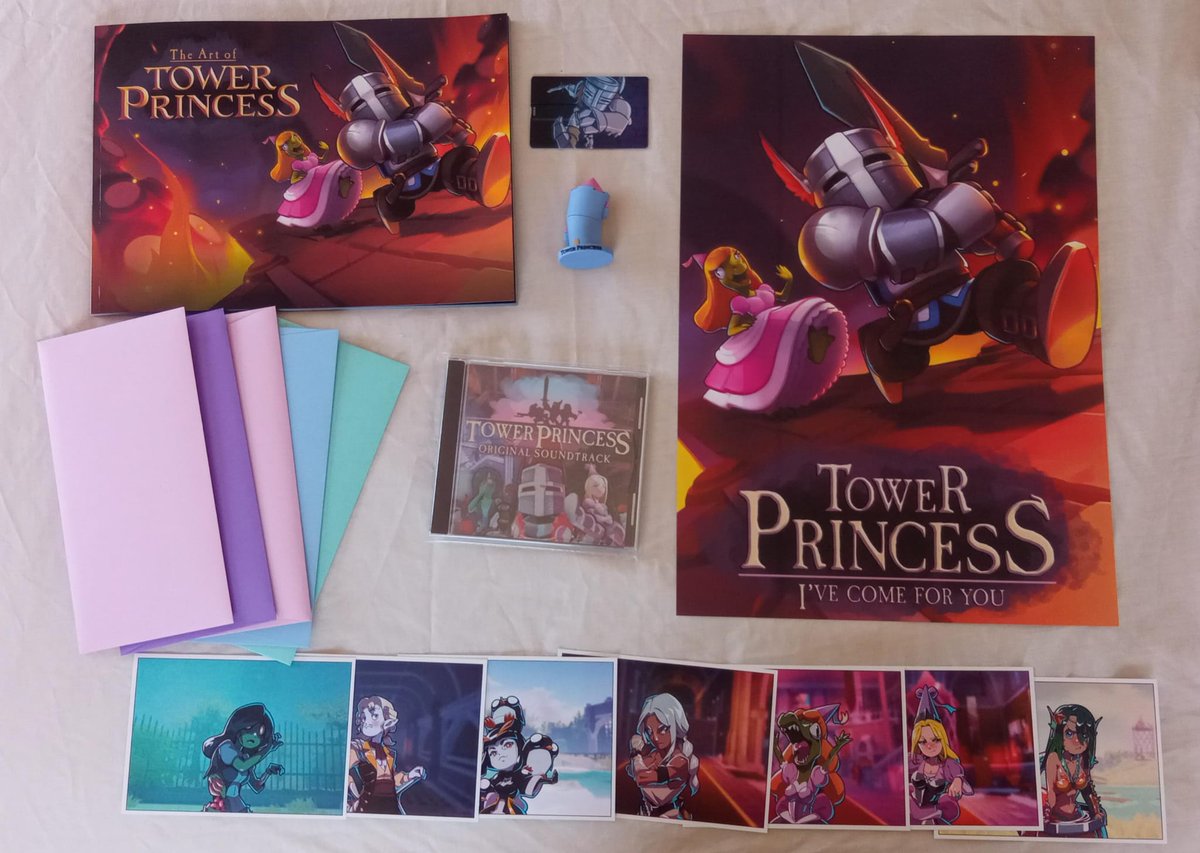 Who said #TowerPrincess doesn't have a Collectors Edition?
Thanks to <a href="/Kickstarter/">Kickstarter</a> and our backers for making this real! 💞

 #indiedev #gamedev #indiegame #Kickstarter