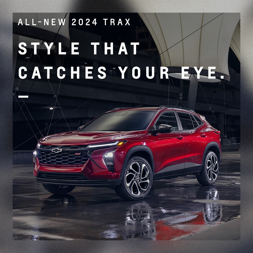 Bring the style every time you hit the street in the 2024 Chevrolet Trax.