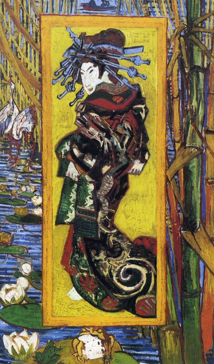 'Japonaiserie Orian' es un óleo sobre lienzo creado por Vincent van Gogh en el año 1887.