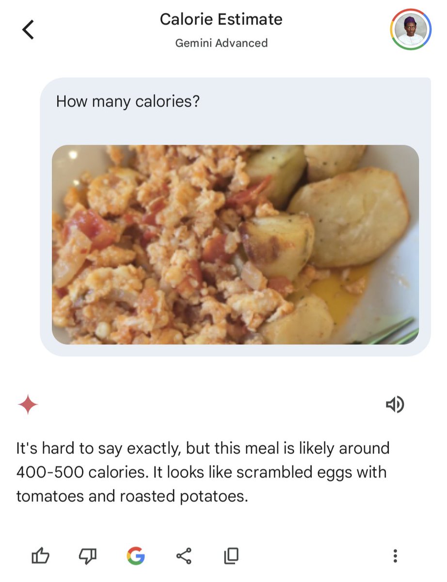 Counting Calories with #GeminiAI #GoogleIO