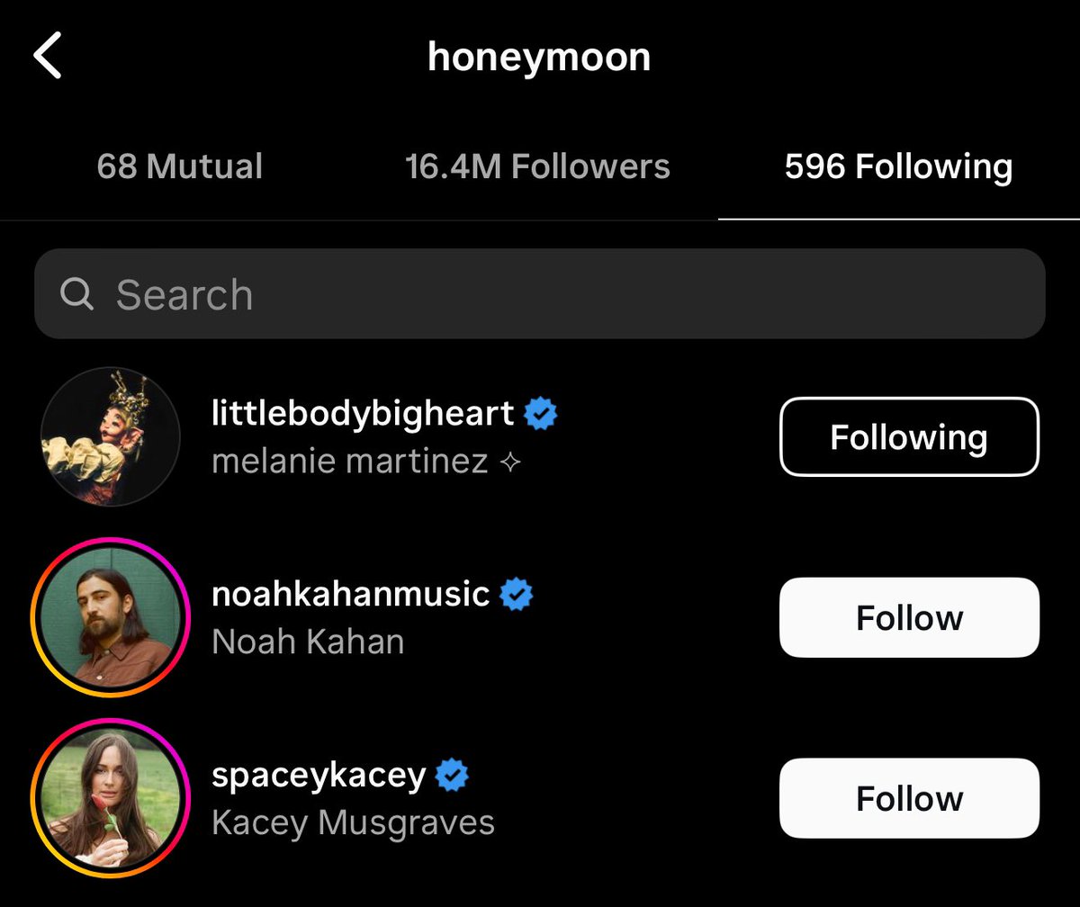 I hope these recent follows are lasso collaborations