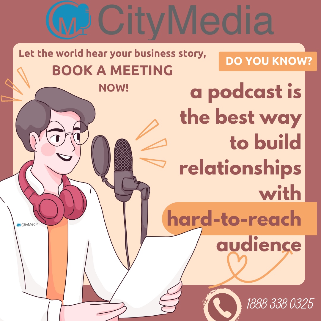 Looking to connect with a new audience? Look no further than podcasts with City Media! We have the tools to connect with customers you never thought you could reach. #podcastlove #brandawareness #marketingstrategy #podcastcommunity #podcastinglife #businessowner #businesscoach...