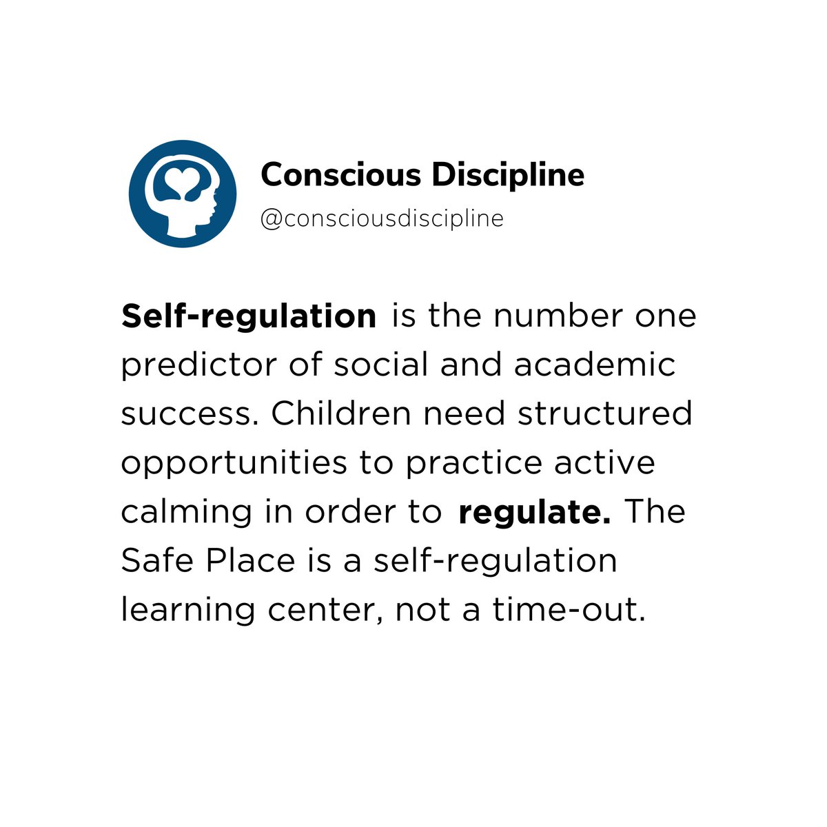 💙 Learn more about how our Conscious Discipline Safe Place teaches self-regulation skills that have lifelong benefits: consciousdiscipline.com/free-resources…