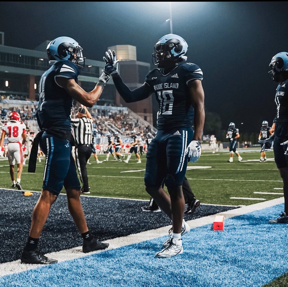 After a great workout and conversation with @Coach_Loftus i’m blessed to receive an offer from @RhodyFootball 🐏🌊 @CoachJeffMoore @TASeawolfFB @MohrRecruiting @BrianDohn247 @RivalsFriedman