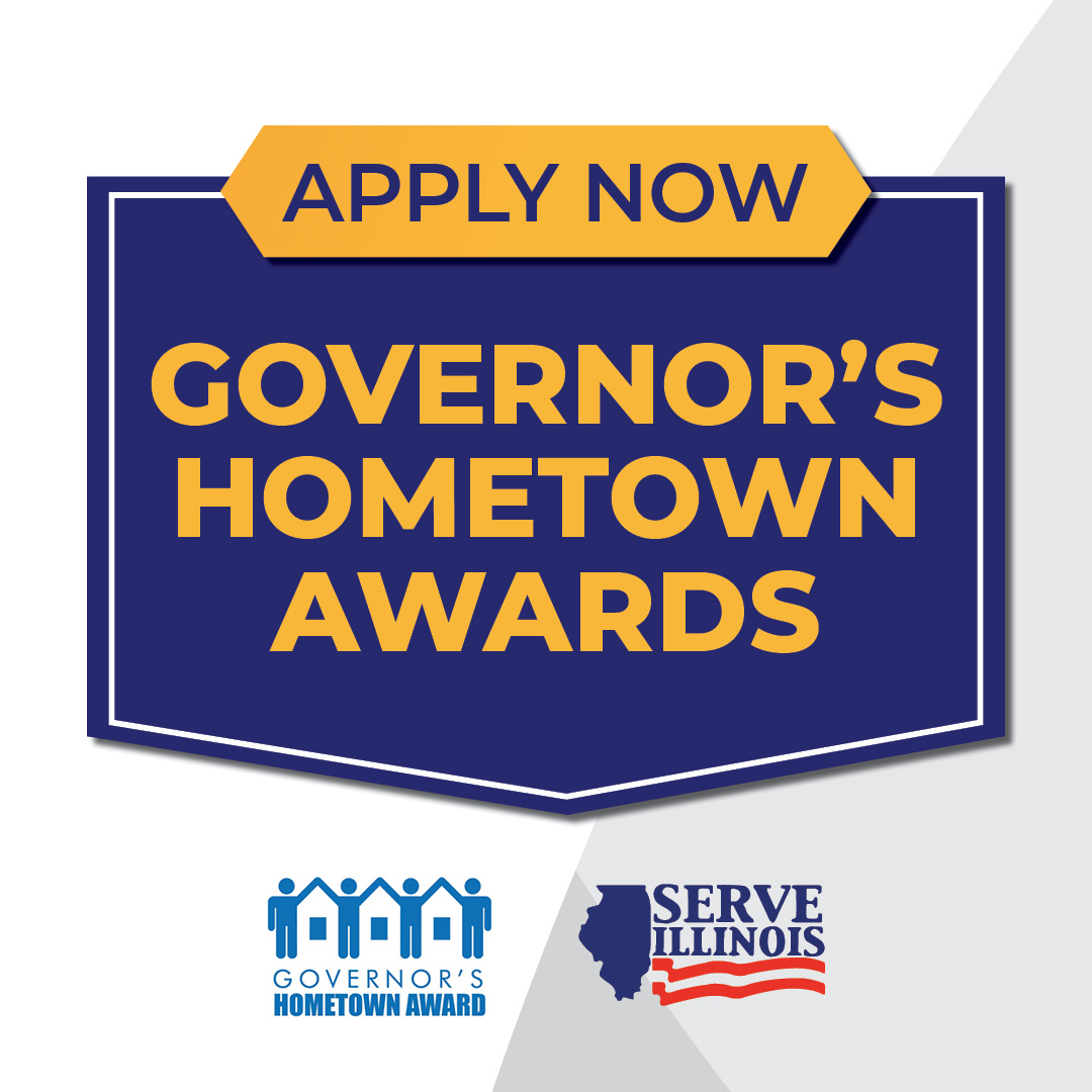 Exciting news! The Governor’s Hometown Awards (GHTA) are returning to honor our community heroes. To apply, click the link below and fill out the form by June 14, 2024, 5:00 PM Central. Show us how your project made a difference! serve.illinois.gov/our-programs/v… @ILHumanServices