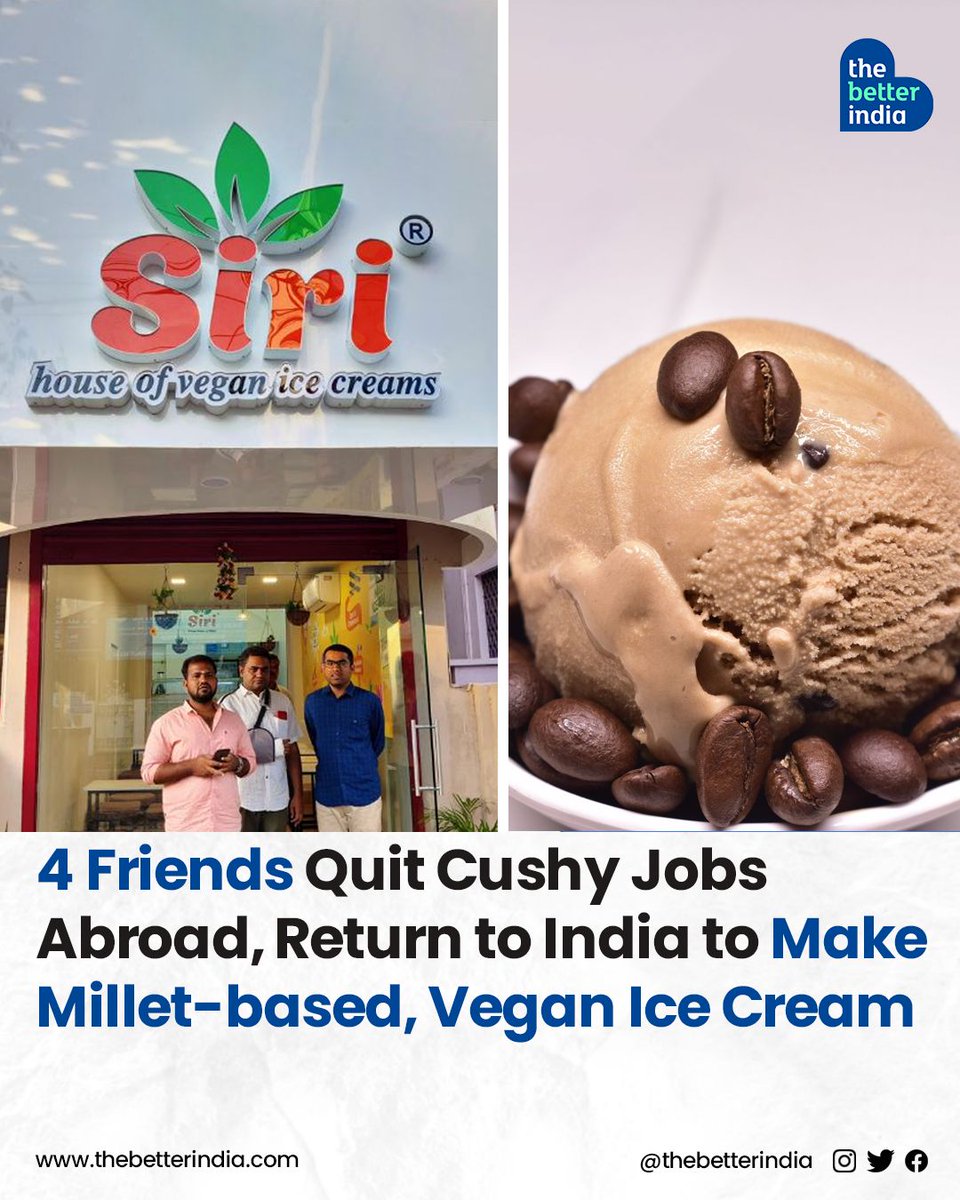 “Hey, Siri. Get me an ice cream.” 

#summers #beattheheat #heatwave #icrecream #millet #startup #TamilNadu #vegan #healthydiet #sustainable

[Siri Millet Ice Creams, Tamil Nadu, Ice Creams, Millet Products, Startups of India, Vegan Diet, Sustainable Startup]