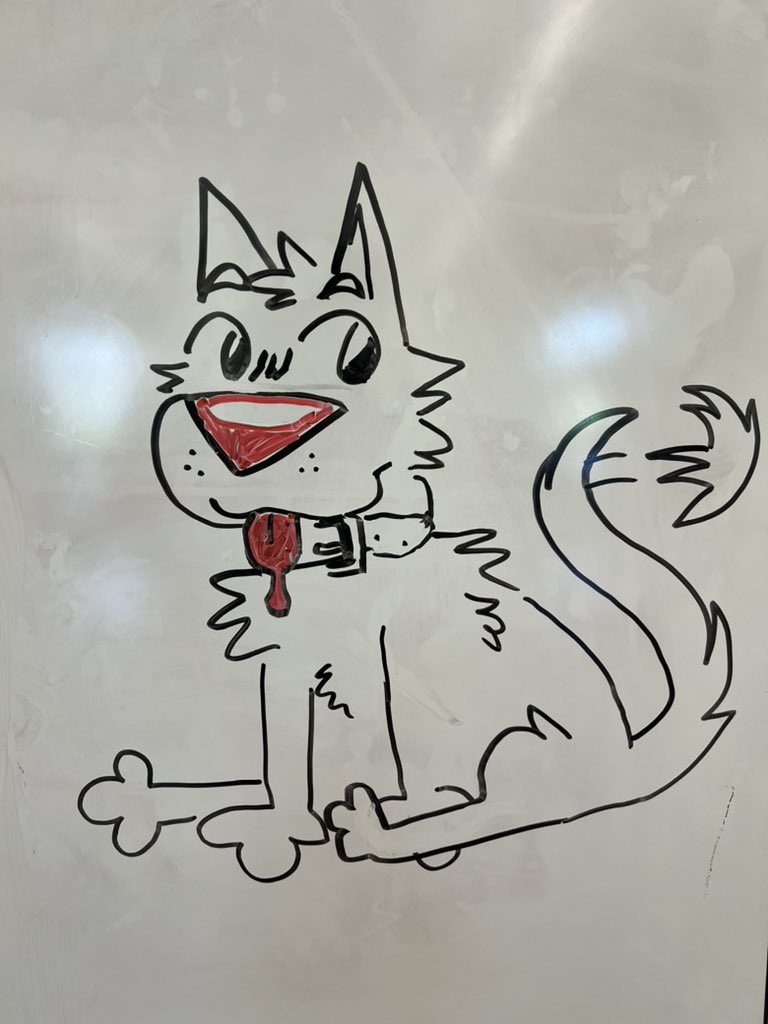 whiteboard doggie from yesterday