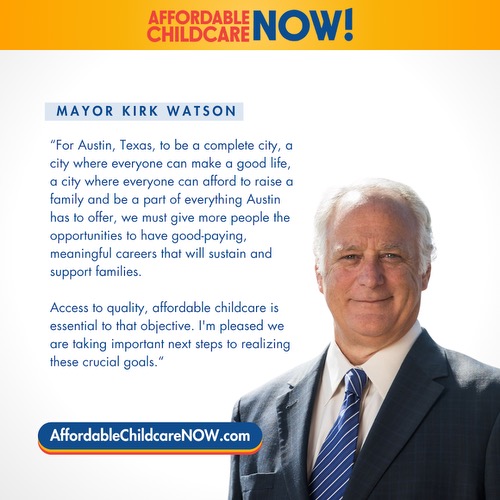 Mayor Kirk Watson (@kirkpwatson) on Twitter photo Increasing access to quality, affordable childcare is the key to unlocking economic opportunity throughout our community, and I want to thank our <a href="/TravisCountyTX/">Travis County TX</a> partners for taking the lead on this community-wide effort to invest in a robust, equitable childcare system. Increasing access to quality, affordable childcare is the key to unlocking economic opportunity throughout our community, and I want to thank our <a href="/TravisCountyTX/">Travis County TX</a> partners for taking the lead on this community-wide effort to invest in a robust, equitable childcare system.