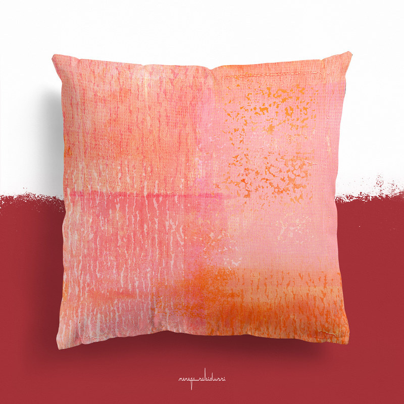 Surfaces 8 | Hot Orange & Pink | Throw Pillow by Menega Sabidussi @society6 #throwpillow #pillows #decor #homedecor #painting #abstract society6.com/product/surfac…