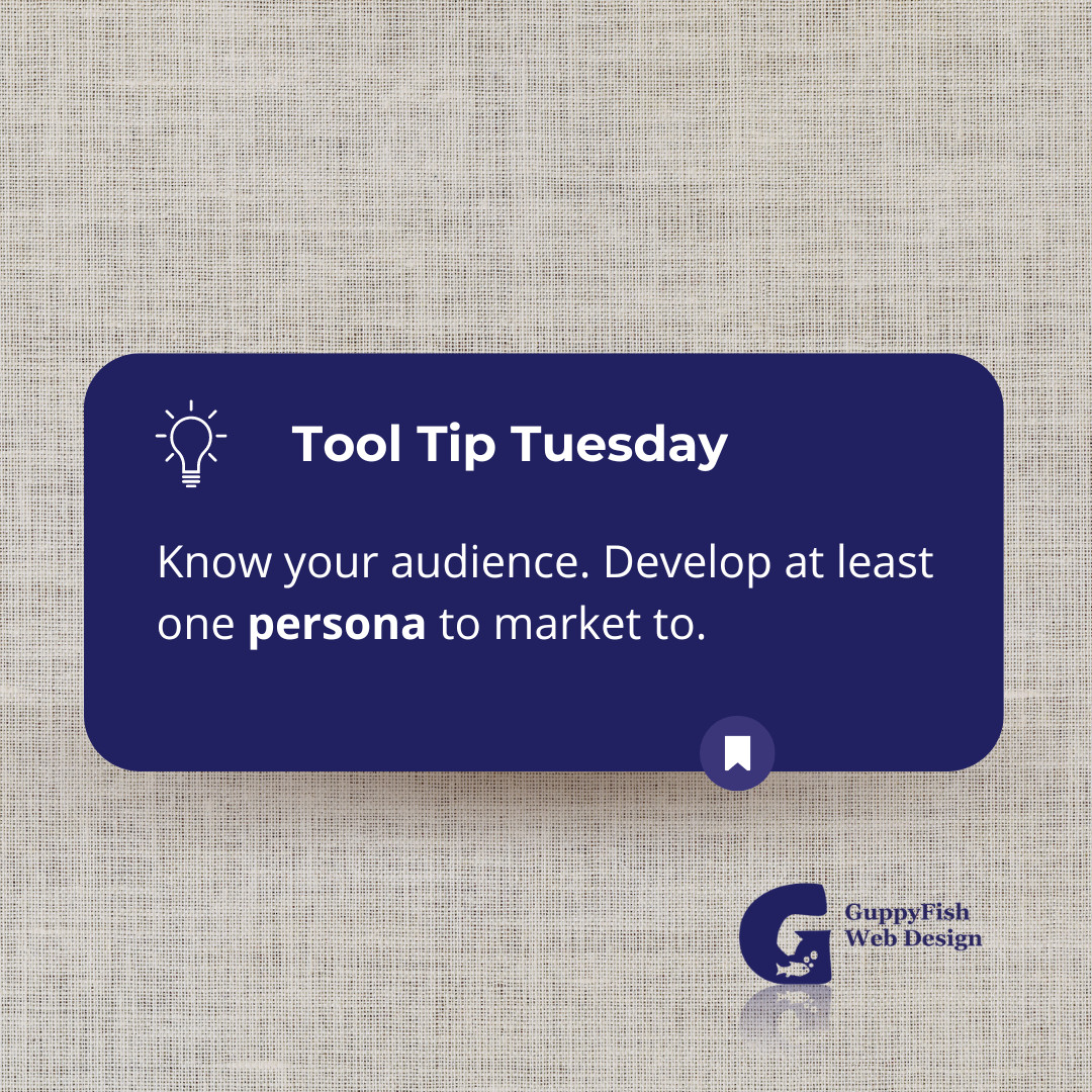 How well do you know your audience? If you haven't developed a persona for your company to identify who you're marketing to, you're losing money. Need some help? Schedule a Roadmapping session today! bit.ly/30mRe8o #tooltiptuesday #persona