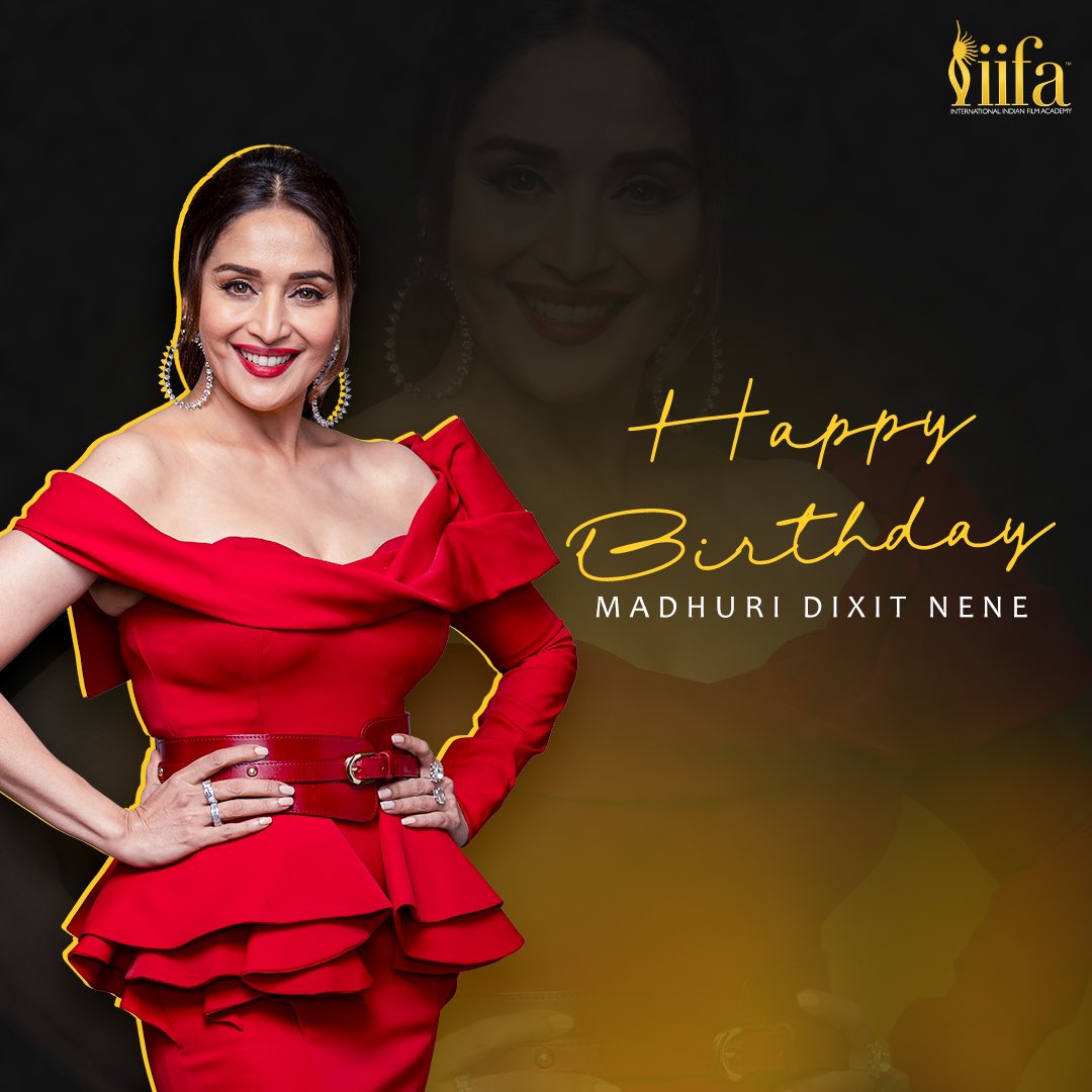 Sending lots of love to this graceful queen! 👸🏻🥰
Happy birthday.🥳

#IIFA #Bollywood #HappyBirthdayMadhuriDixit @MadhuriDixit