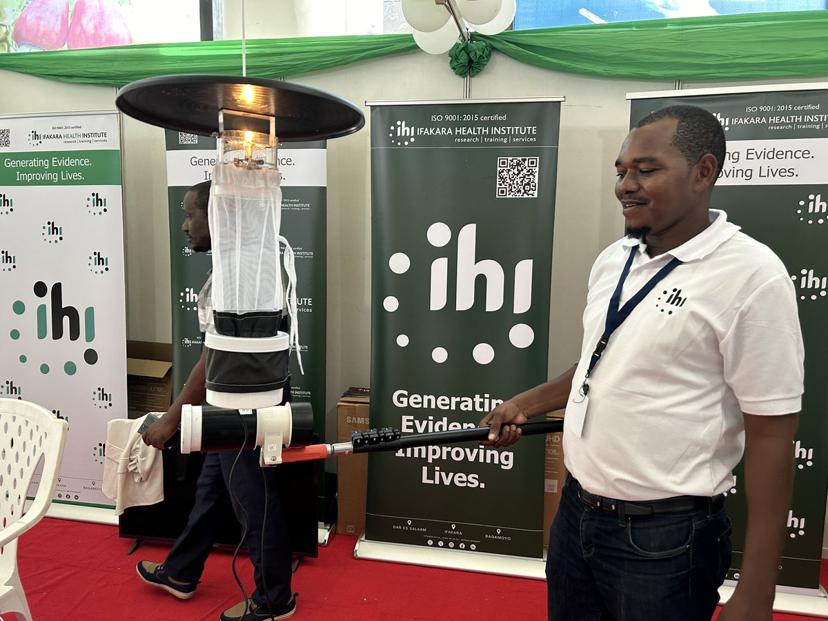 Fascinated by this gentleman showcasing innovative indoor mosquito traps at the conference. All species of mosquitoes are caught by the same trap. Mosquitoes spread malaria, yellow &amp; dengue fevers and chikungunya. <a href="/ifakarahealth/">Ifakara Health Institute</a> <a href="/NIMR_Tanzania/">NIMR Tanzania</a> <a href="/NIMRTanga/">NIMRTanga</a> <a href="/NIMRMbeya/">NIMR Mbeya</a> <a href="/AfricaCDC/">Africa CDC</a>