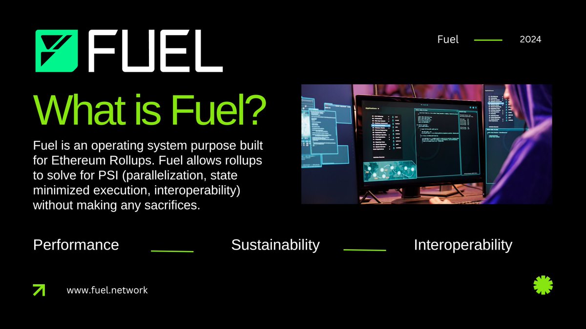 Heey friends 👋 Fuel aims to bring new capabilities into the Ethereum ecosystem without making compromises on security or decentralization. @fuel_network ⛽️💚 #Fuel #FuelNetwork