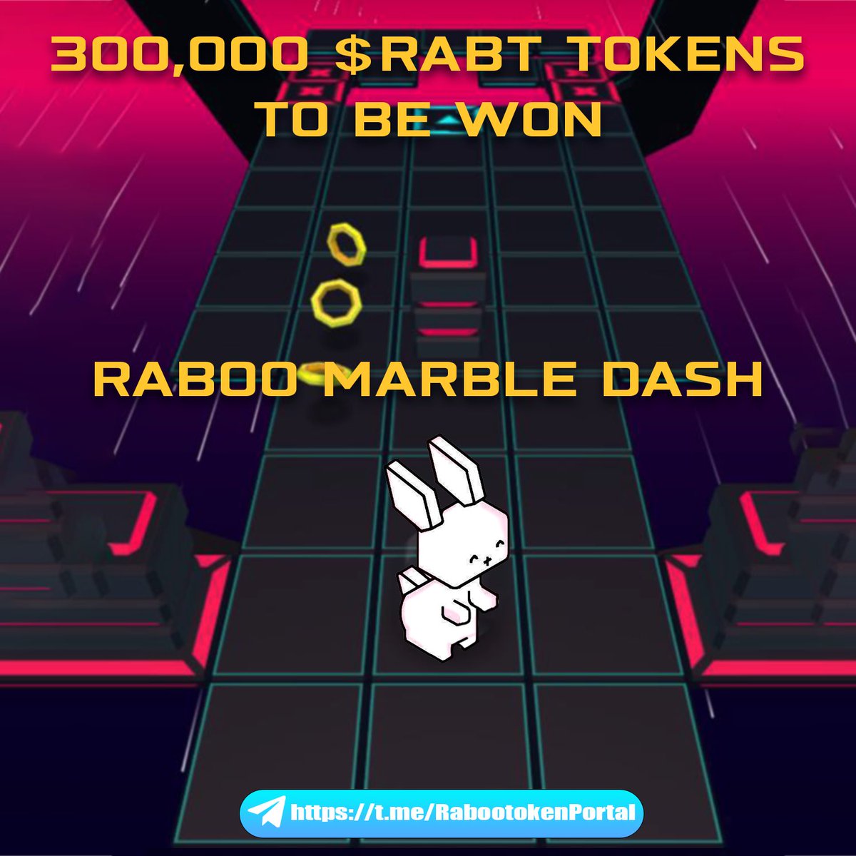 300,000 $RABT TOKENS TO BE WON🏆 Participate in RABOO MARBLE DASH and get a chance to win amazing prizes Winners to be announced in 1 week Join the telegram Community to participate: t.me/RabootokenPort… #Giveaway #RabooToken #Crypto #Game