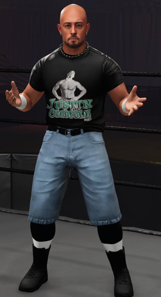 Justin Credible is available for download now on @WWEgames #WWE2K24 across all platforms!!!
Creator: @eXecutionerX91 
Moves: @The_SkyFactor
Render : @DW_federation 
Tags:#EXECUTIONERX#JUSTINCREDIBLE#ECW
Enjoy!