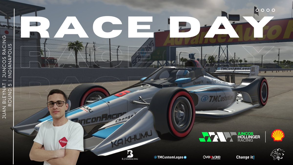 RACEDAY!🏁

Penúltima fecha del evento organizado por <a href="/juncosesports/">Juncos Hollinger eSports</a> y <a href="/AutodromoV/">Autodromo Virtual</a> donde Juanito llega como líder indiscutible, buscando consolidar el titulo🙌.

🙎🏻‍♂️<a href="/BleynatJuan/">Juan Bleynat</a> 
🇺🇸 Indianapolis Road.
🚗 Dallara IR18
⏰ 22:15hs 🇦🇷 
📺 Live: twitch.tv/autodromo_virt…

#somosrincon 🐅