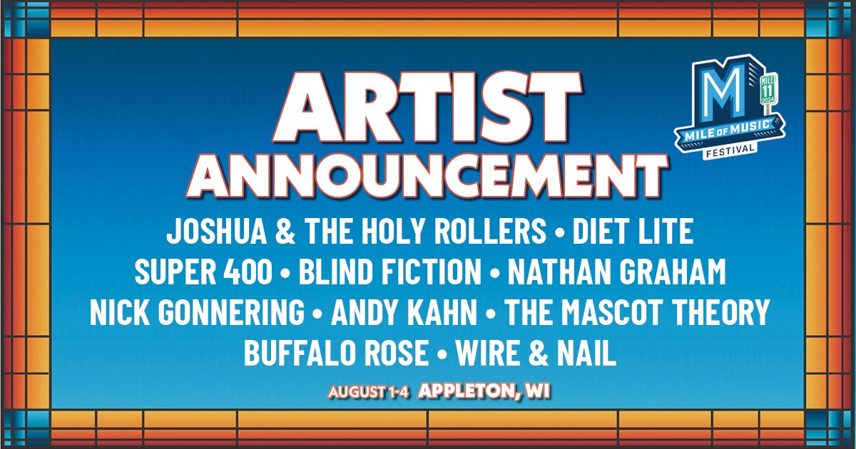 Your Tuesday 10 is here! Well... that's the unofficial name for our Tuesday artist announcement for this week. 😊 Today's grouping features six returning acts and four new-to-the-fest artists.
Let us know who is on your list for 2024! #MileOfMusic