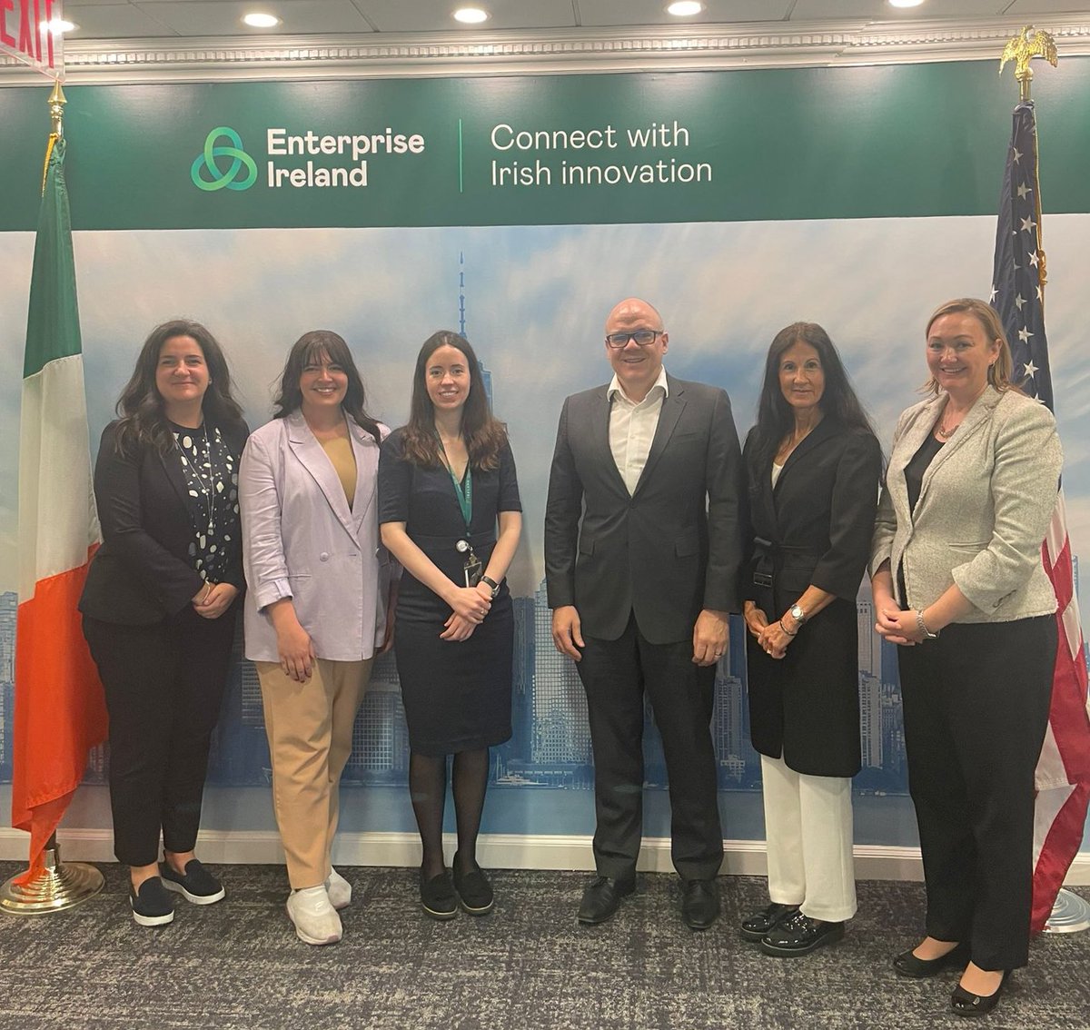 It’s great to meet our Ohioan contacts when they are in town! 🇺🇸

We had an exciting discussion together to explore opportunities with Enterprise Ireland. ☘️

<a href="/JobsOhio/">JobsOhio</a> 🤝 <a href="/EI_theUSA/">EI theUSA</a>