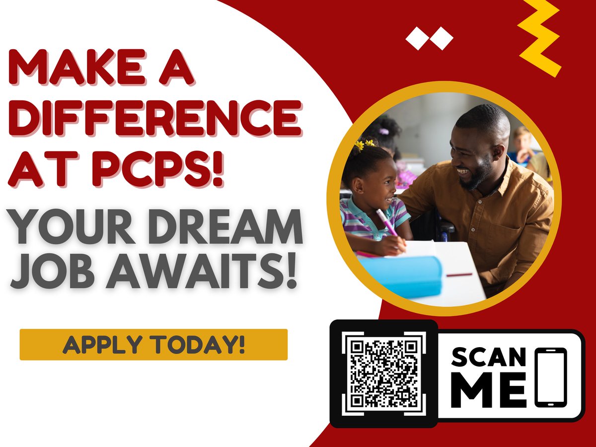 WE'RE HIRING! 🚩Consider a career with Petersburg City Public Schools. 😀Check out our job opportunities page and begin your application TODAY. ow.ly/7kML50RFYhk