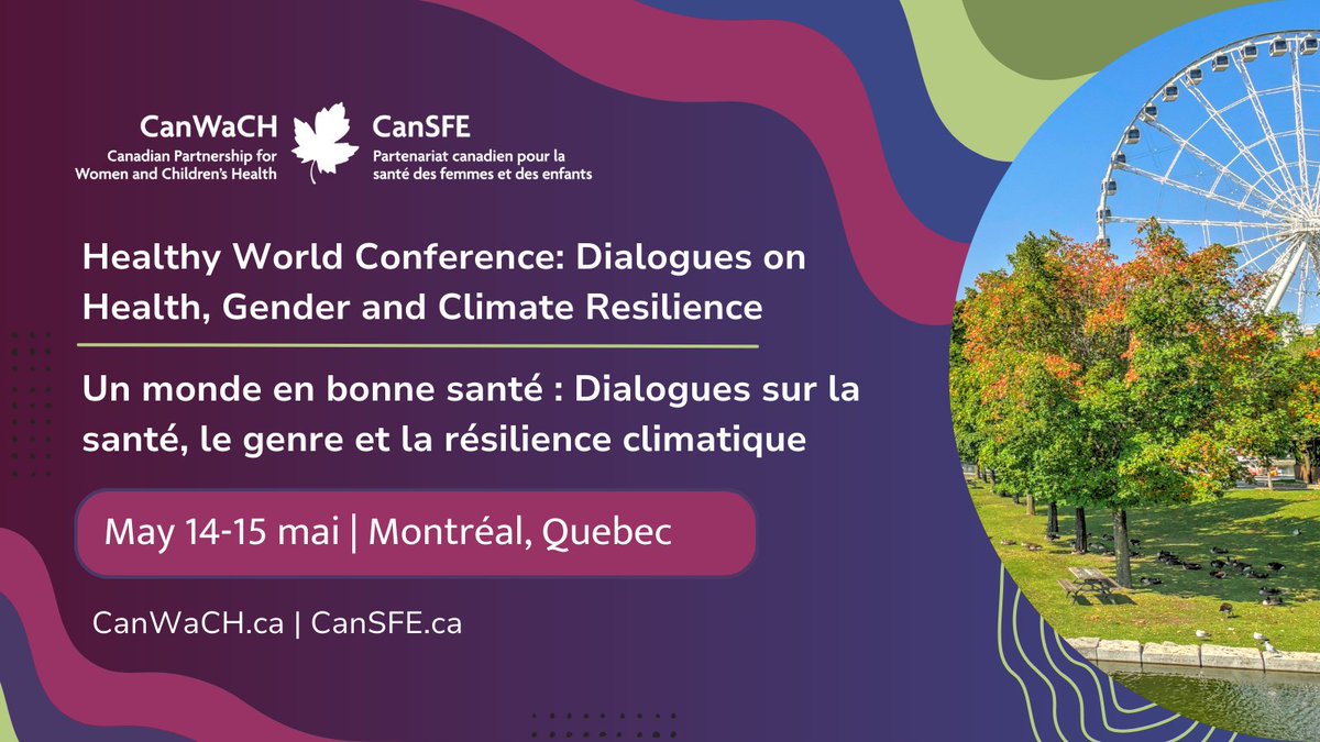 This week's #HealthyWorldConference unpacks the interconnection of health, gender and climate. The GFF's #healthfinancing lead, @cicelysimone, joins the May 14 panel discussion around global partnerships & multilateral collaboration on climate + health. Highlights @CanWaCH