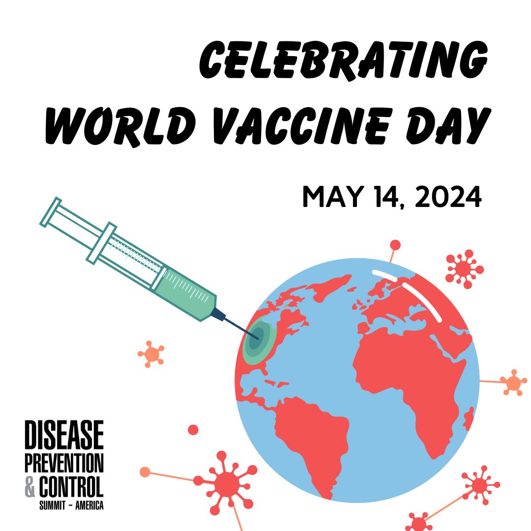 Today, May 14, we celebrate #WorldVaccineDay! Join us in recognizing the power of vaccines & their impact on a healthier, safer world🌎

Get 60% tickets to #DiseasePreventionSummit & save $595! Register now to hear from @CEPIvaccines, SK bioscience + more: tinyurl.com/56jh9uwv