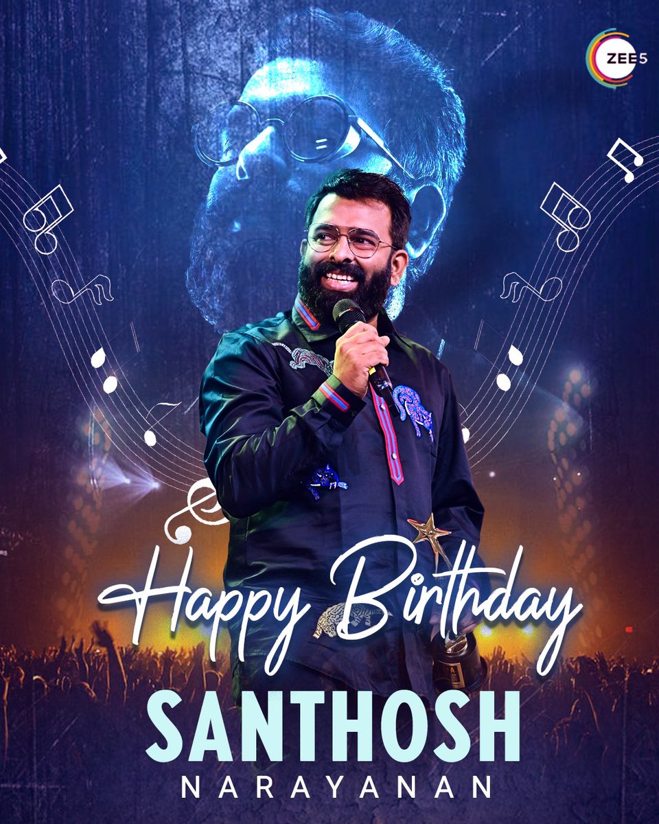Wishing the man of vibe and talent, music director @Music_Santhosh a very happy birthday! #HBDSaNa #HBDSanthoshNarayanan #SanthoshNarayanan #Zee5Tamil