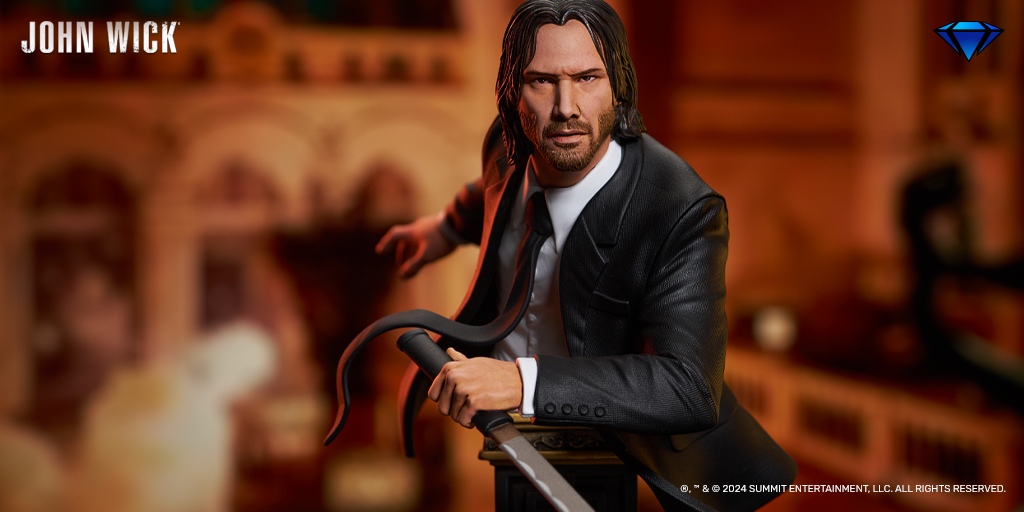 Relive the pulse-pounding action of John Wick: Chapter 3 with the John Wick Mini Bust modeled after Keanu Reeves' legendary portrayal. bit.ly/JohnWickMiniBu…  

#CollectDST #DiamondSelectToys #KeanuReeves #ResinBust