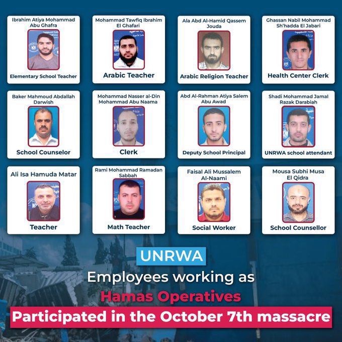 @ACOM_es @UNRWA @antonioguterres @UNRWAes @danilerer No debemos callar, hay que hacerle saber al mundo que la UNRWA es cómplice de Hamas y ambos trabajan juntos, así como tienen personal que son terroristas de Hamas.