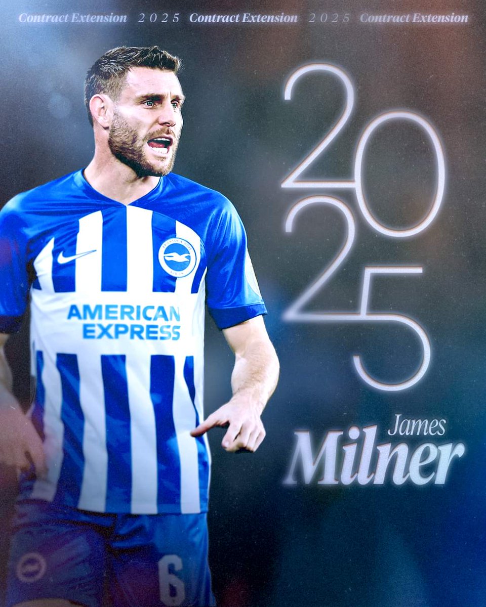 StadDoha_en's tweet image. #Brighton have renewed the contracts of James #Milner and Danny #Welbeck until 2025 and 2026 respectively
