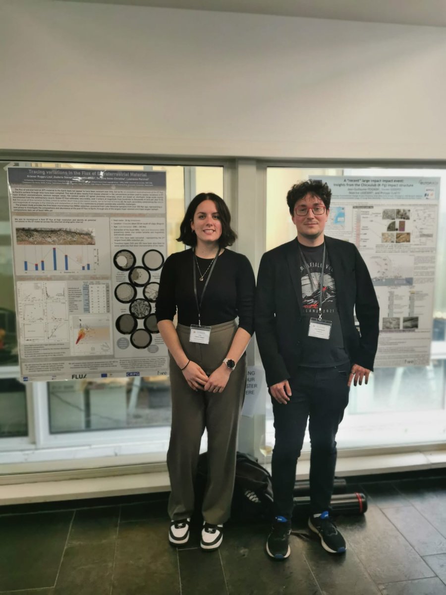 Archaeology, Environmental Changes & Geo-Chemistry (@amgc_vub) on Twitter photo This week <a href="/LisaMeteorites/">Lisa Krämer Ruggiu</a> and <a href="/JeanGui17/">Dr. Jean-Guillaume</a> are in Paris representing AMGC's micrometeorite and impact crater studies at the Earth and Planets Origin and Evolution (EPOE) Workshop 2024 ☄️🌏🪐 This week <a href="/LisaMeteorites/">Lisa Krämer Ruggiu</a> and <a href="/JeanGui17/">Dr. Jean-Guillaume</a> are in Paris representing AMGC's micrometeorite and impact crater studies at the Earth and Planets Origin and Evolution (EPOE) Workshop 2024 ☄️🌏🪐