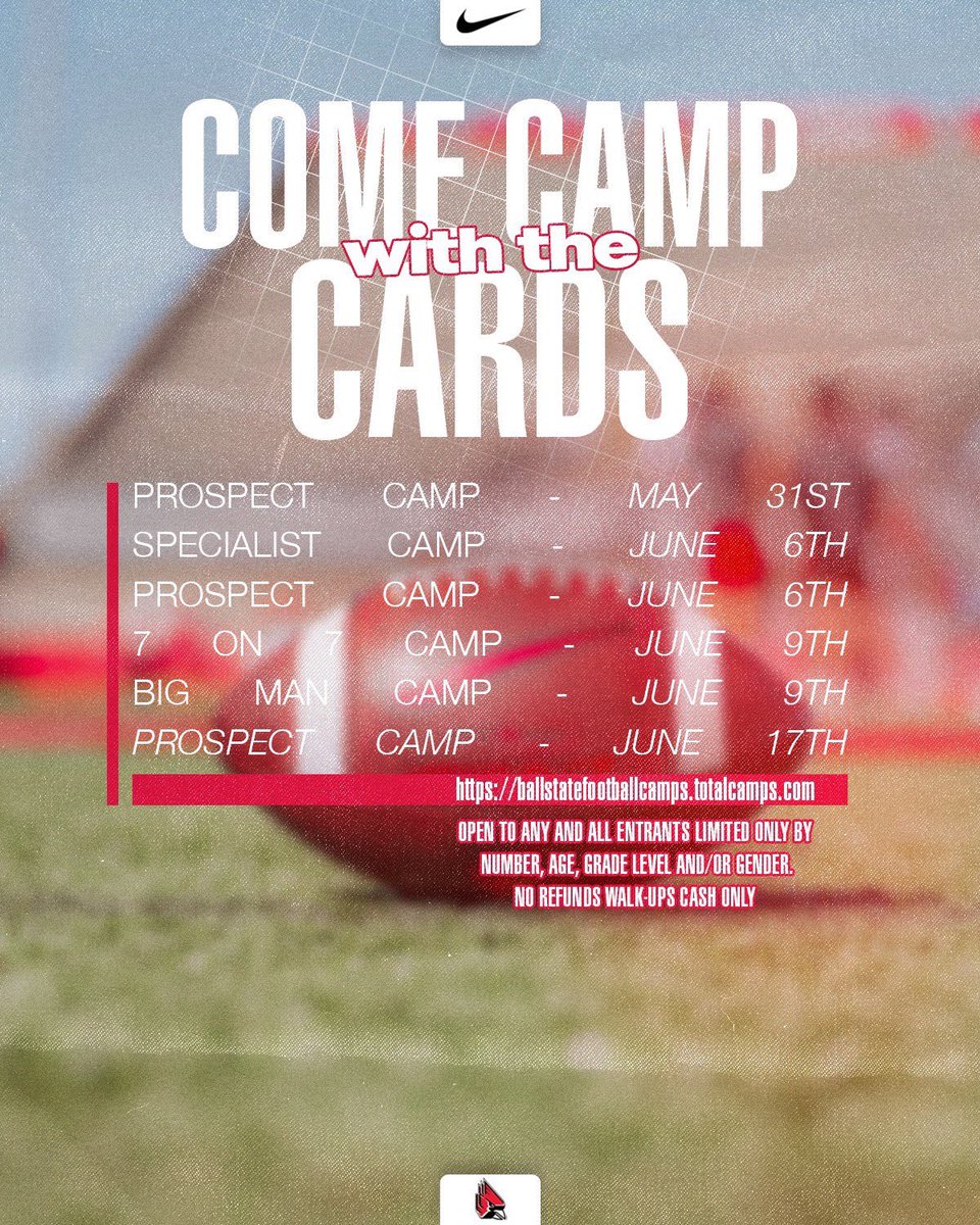 Thank you for the invite to camp this summer! @BeeBo_Warren @KarnsBeaversFB @CoachPaxtonC @BallStateFB @SSN_BallState @BallStateSports