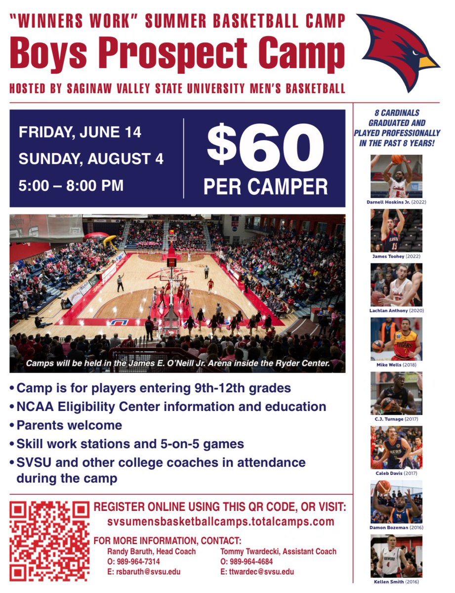 🚨🏀 𝙋𝙍𝙊𝙎𝙋𝙀𝘾𝙏 𝘾𝘼𝙈𝙋𝙎‼️ 🗓️ Friday June 14th & Sunday August 4th We have signed someone from our Prospect Camps every year! GREAT way to gain exposure and show your interest in our Program: svsumensbasketballcamps.totalcamps.com/About%20Us