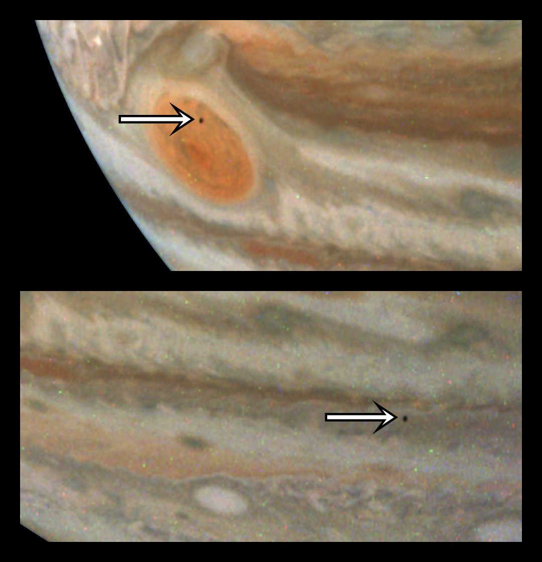 You hear a lot about Europa, Io, Ganymede...but what about Jupiter's other moons? The #JunoMission captured the tiny potato-shaped moon Amalthea. At the time the first image was taken, Juno was about 165,000 miles (265,000 km) above Jupiter’s cloud tops. go.nasa.gov/3QGnudG