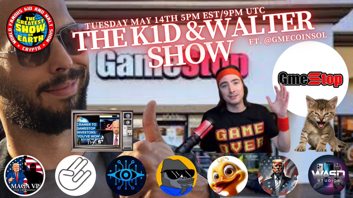 You guys already know what time it is. <a href="/WALTER_DEFI/">WALTER #DEFI 4 LYFE #BTC #ETH #SOL #XRP#BLOCKCHAIN</a> is back from Peru and I met #Trump in FL. We now have linked up for the <a href="/K1dandWalt/">The K1d & Walt Experience</a> Show live in Miami!! We have a bangity bang bang bang bangerrr coming fresh out the oven!

Mash this reminder if you’re bullish!!!
👇👇👇👇👇👇